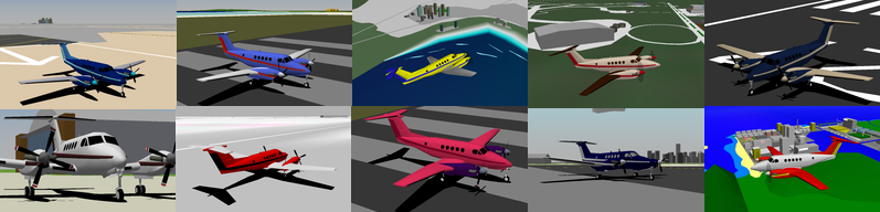 Super King Air 200 collage